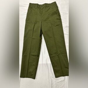 Vintage Men's Olive Green Military Field Pants 36 x 31 (see measurements)